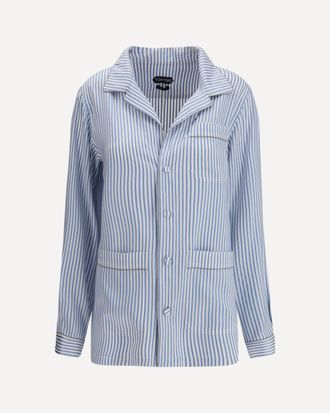 Tom Ford Striped Silk PJ Shirt Female 36