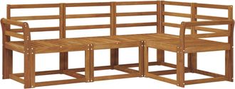 vidaXL Conjunto De Sof&aacute;s De Exterior 4 Uds. Natural Vidaxl