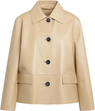 Toteme Chaqueta de Cuero Sint&eacute;tico - Jackets - Mujer - Beige - S