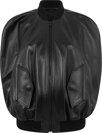 Balenciaga Jassen, Dames, Zwart, S, Katoen, Bomberjack