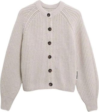 Armedangels Selmaa Cardigan - Dames - Vesten - Beige - L - Katoen - Truien & Vesten