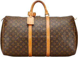 Louis Vuitton Monogram Brown Pvc Leather Boston Bag (Pre-Owned)