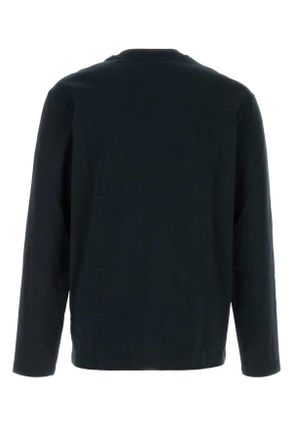 Jil Sander Mens Midnight Blue Cotton T-Shirt 402 Exterior Exterior: T-shirts And Polos