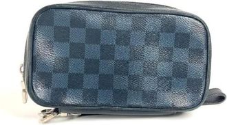 Louis Vuitton Pre-owned Bags, male, Blue, Size: ONE SIZE Pre-owned Vintage Fabric Wallet