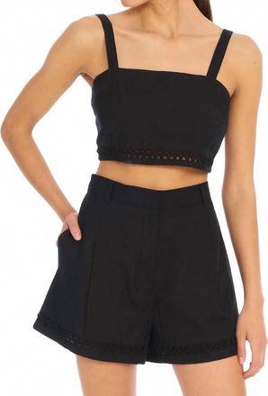Allison New York Elodie Crop In Black