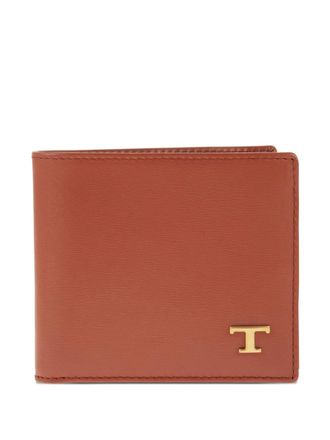 Tod's logo-detail leather card holder - Brown