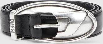 Diesel 3 cm belt in bonded leather - Belts - Unisex - Black