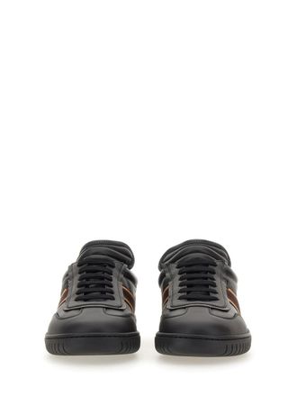 Bally Logo Calf Leather Sneaker - Black
