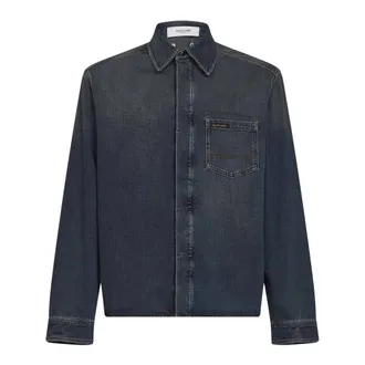 Golden Goose Overhemden, Heren, Blauw, M, Denim, Denim Shirt