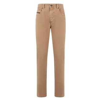 Diesel Slim-fit Jeans, male, Beige, Size: W38 Elegant Trousers for Every Occasion