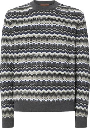 Missoni Maglione con motivo chevron - Grigio