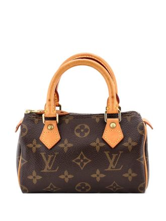 Louis Vuitton Speedy Mini HL Handbag Monogram Canvas satchel - Marrone