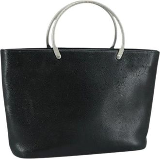 Chanel Pre-owned Handbags, female, Black, Size: ONE SIZE Pre-owned Vintage tote