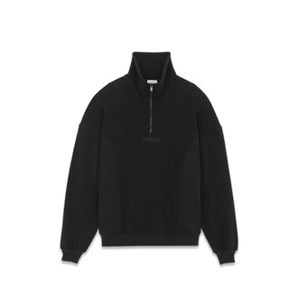 Saint Laurent Sudadera de vell&oacute;n de algod&oacute;n de Saint Laurent