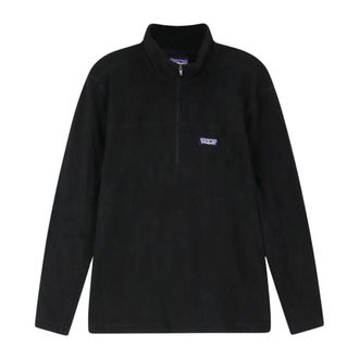 Patagonia Micro D 1/4-Zip Pullover - Heren - Sport - Zwart - Maat: M Fleece