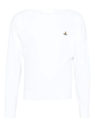 Vivienne Westwood Orb-embellished cotton T-shirt - unisex - Cotton/Elastane - M - White