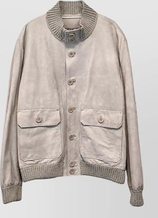 Salvatore Santoro leather bomber jacket