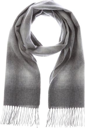 Amicale Cashmere Ombre Windowpane Cashmere Scarf