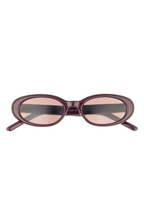 BP. Narrow Oval Sunglasses in Burgundy at Nordstrom