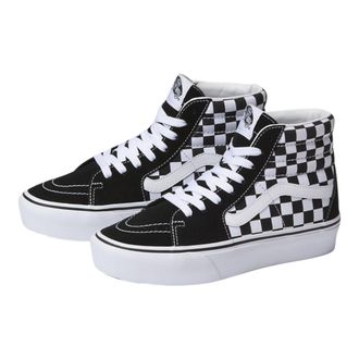 Vans SK8 Hi 2.0 Sneaker in Black/White/Checkerboard Women