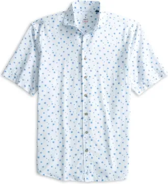 Johnnie-O Mens Benson Shirt In White