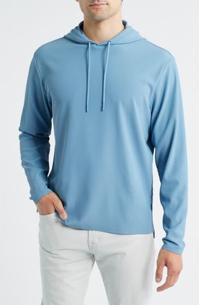 Johnnie-O Hoppin Rib Hoodie in Carbon Fiber at Nordstrom, Size Xx-Large