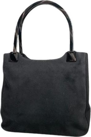 Prada Pre-owned Suede Tote Bag - Dames - Vintage Shopper - Zwart - ONE Size - Su&egrave;de - Vintage
