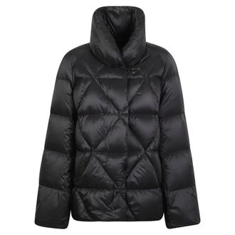 Fay Chaqueta acolchada corta con dise&ntilde;o geom&eacute;trico - Jackets - Mujer - Negro - 2XL