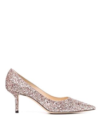 Jimmy Choo London Love 85Mm Glitter Pumps