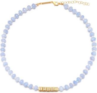 Little Words Project Bolder Trust Necklace in White at Nordstrom