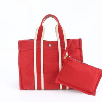 Herm&egrave;s Red Color Handbag Shoulder Bag Tote Bag (Pre-Owned)