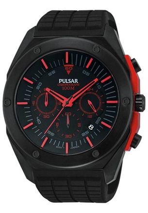 Pulsar PT3463X1 Mens Watch - Black - One Size