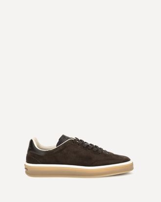 Loro Piana Suede Tennis Walk Sneakers Female 40