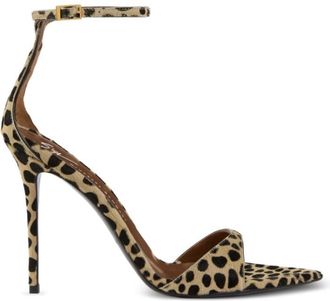 Giuseppe Zanotti Leopard Print Ankle Strap Heels