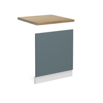 Vicco Panel Frontal R-line, Gris Azulado, 60 Cm, Et Roble Vicco