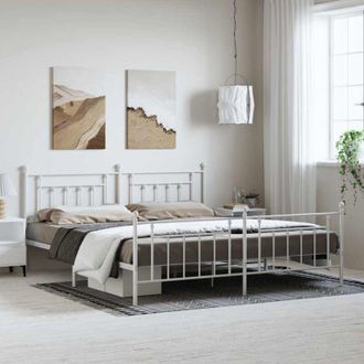 vidaXL Furniture Limited - Estructura Cama Sin Colch&oacute;n Con Estribo Metal