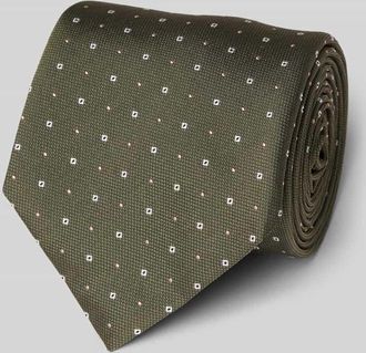 HUGO BOSS Krawatte aus Seiden-Mix in Oliv, Größe 1
