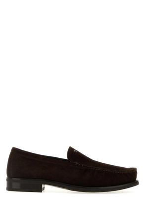 Prada Brown Suede Loafers