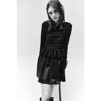 H&M Smocked Top in Black at Nordstrom, Size X-Small