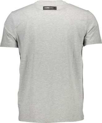 Plein Sport Mens Tiger Head Graphic Tee - Grey Cotton - Size X-Large