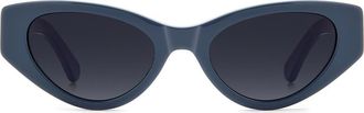 Kate Spade New York bria 52mm cat eye sunglasses in Blue/dark Grey Sf at Nordstrom