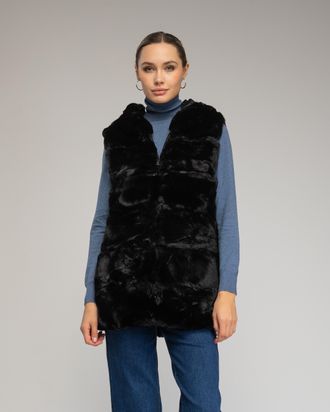 Tantra Leren vest met capuchon