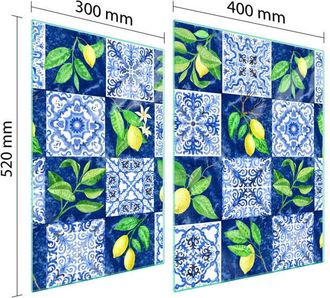 OEM Placa Protectora De Vidrio Para Estufa 70x52 Mosaico