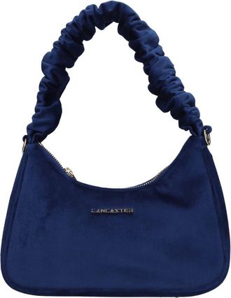 Lancaster Velvet Chouchou Schoudertas - Dames - Schoudertassen - Blauw - ONE Size - Polyester - Tassen