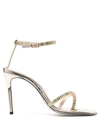 Victoria Beckham Sandalen verfraaid met kristal - Goud
