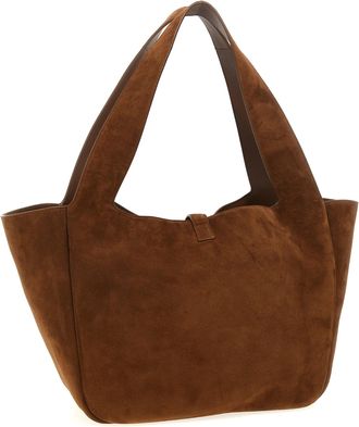 Saint Laurent Suede Shoulder Bag - Brown