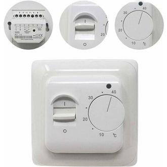 OEM Termostato Manual De Ambiente Para Calefacci&oacute;n El&eacute;ctrica Por Suelo Radiante Con Sonda Ac 220v 16a, Regulador De Termostato Mec&aacute;nico Para Calefacci&oacute;n P