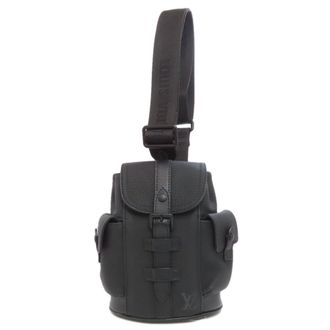 Louis Vuitton Black Leather Sling Bag (Pre-Owned)