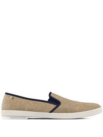 Riviera & Bar Nudude loafers - men - Polyamide/PVC/Leather/Cotton/Fabric - 43 - Neutrals