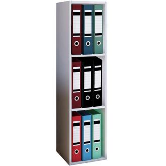 ebuy24 Supporto in legno vcm Armadio salvaspazio Dimensioni: a. 107 x l. 34 x p. 30 cm Elegante Ripiano in piedi Scaffale da ufficio - Offas 3 Vassoio